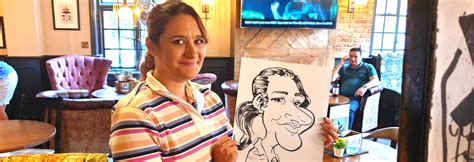 Caricatures Entertainment For Pub Relaunch In Southampton — Theartyone