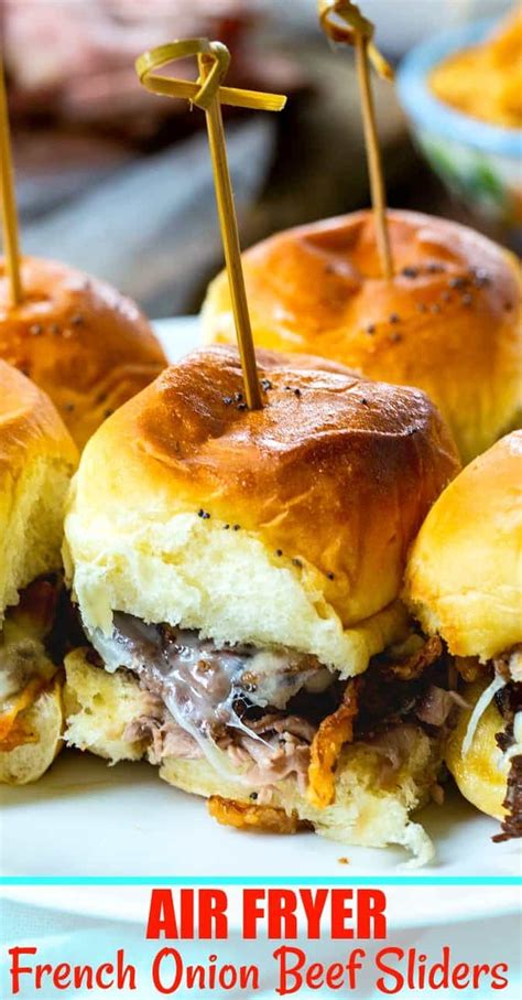 Air Fryer French Onion Beef Sliders Recipe Air Fryer Recipes