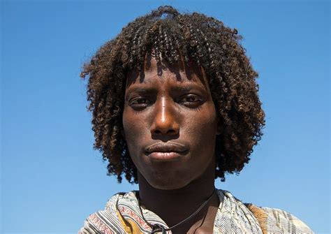 Portrait Of An Afar Tribe Man With Traditional Curly Hairs Flickr