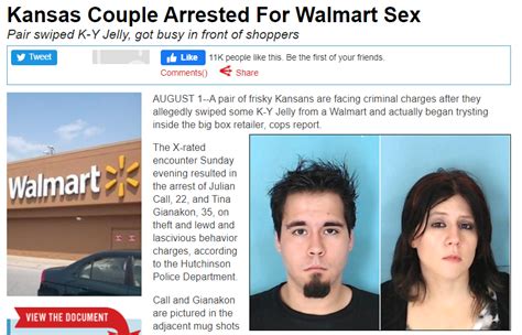 Kansas Couple Arrested For Walmart Sex Peopleofwalmart