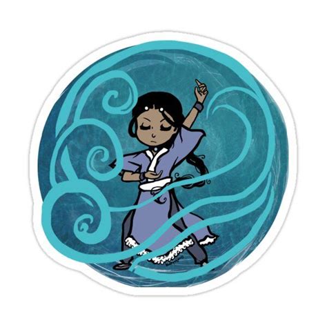 Katara Waterbending Sticker By Blurryobjects In 2021 Avatar The