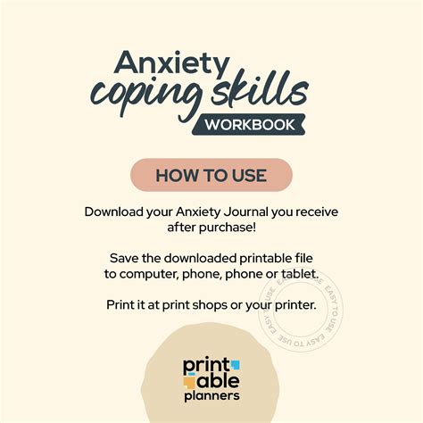 The Ultimate Anxiety Coping Skills Workbook Includes 29 Pages Printable Planners