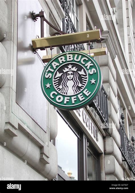 Starbucks Coffee Shop Sign Piccadilly City Of Westminster London