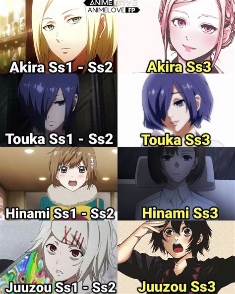 So everybody knows that tokyo ghoul season 3 is already announced but we only got one clue and that's our new characters. I love the character development between Touka and Hinami ...