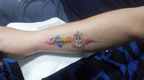 Watercolor Unicorn Unicorntattoo Watercolortattoo Font Bankbonnes