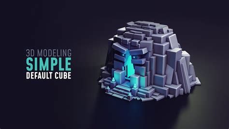 Create This Simple 3d Art In Blender Using Default Cube Youtube