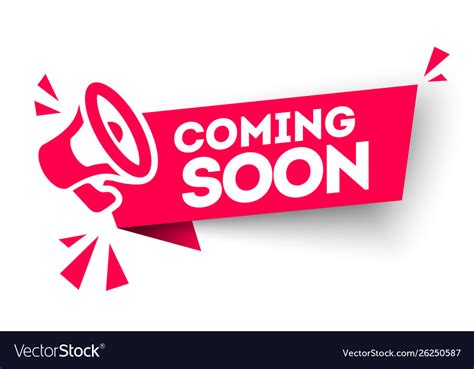 Modern Red Banner Ribbon Coming Soon Royalty Free Vector