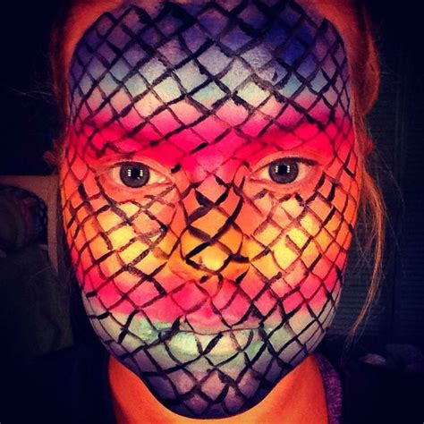 Ombre Fish Scales Makeup Ombre Scales Carnival Face Paint