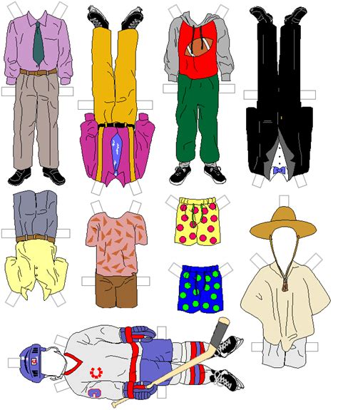 Although you can get more free paper dolls in the winter dress up printable activity! Paper Doll Template | CHRISTMAS FOR KIDS > PRINTABLES > PAPER DOLLS > BOYS CLOTHING SET 1 ...