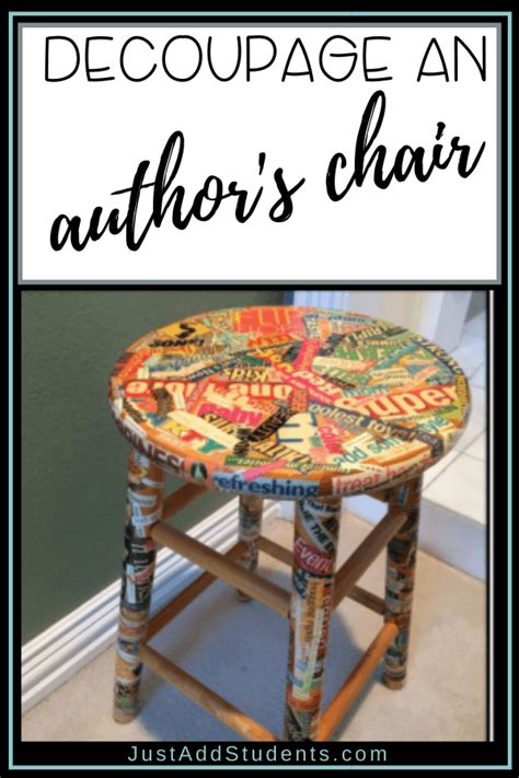 How To Create An Authors Chair For Your Classroom Just Add Students