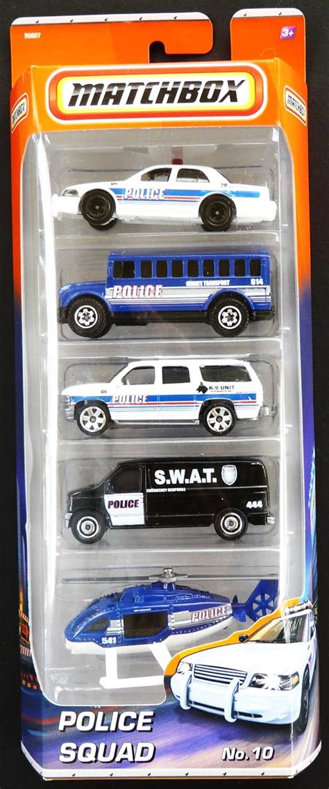 Matchbox Car Pack Police Squad No By Mattel Amazon Es Juguetes