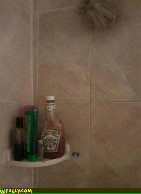 Ketchup In The Shower Random Images Fugly