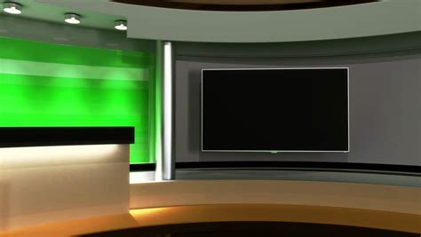 News Studio Tv Studio Set The Perfect Backdrop For Any Green Screen