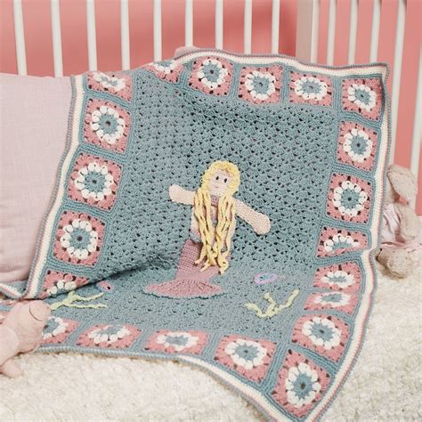 Crochet Mermaid Baby Blanket Free Pattern Crochet Society