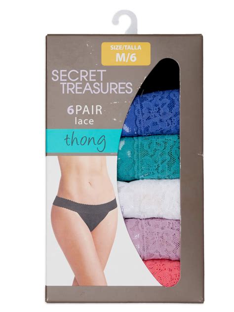 Secret Treasures Secret Treasures Women S Lace Thong Panties Pack