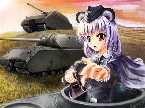 Girl Tanks Binoculars Wallpaper Hd Anime 4k Wallpapers Images