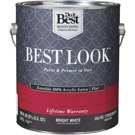 Best Look 100 Acrylic Latex Paint And Primer In One Flat Exterior House