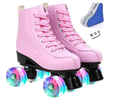 Yabanana Classic Roller Skates For Women Four Wheel Roller Skates Pu