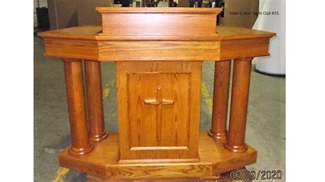 Church Wood Pulpit Podium Lectern Custom No 810 Podiums Direct