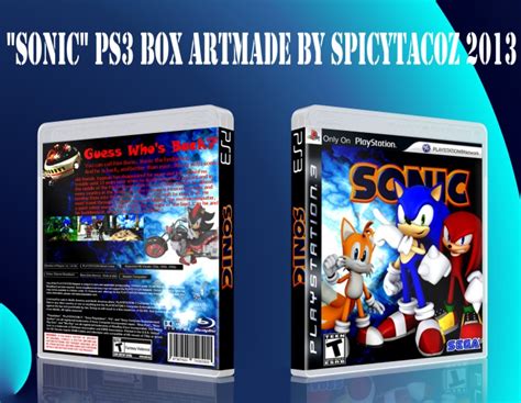 Sonic Reboot Of Sonic 1 Fake Game Playstation 3 Box Art Cover By