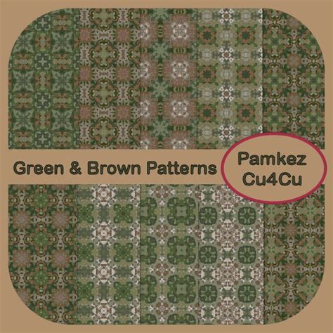 Pamkez Green And Brown Patterns