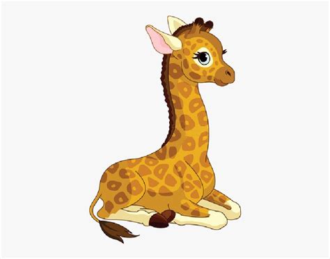 Clip Art Giraffe Drawing Cute Cute Baby Giraffe Cartoon Hd Png