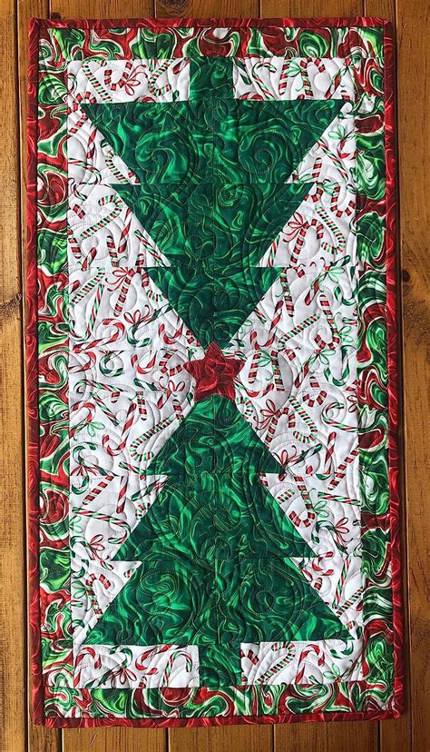 Holiday Sweets Christmas Tree Table Runner Quilt Kit With
