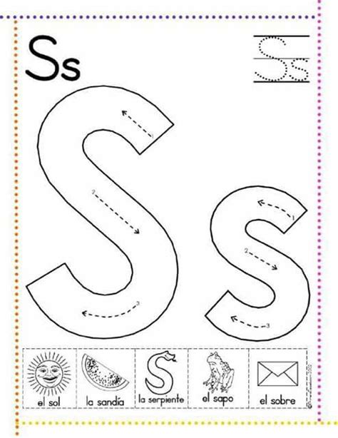 Letra S Manualidades Con Letras Letra S Para Imprimir Alfabeto Para