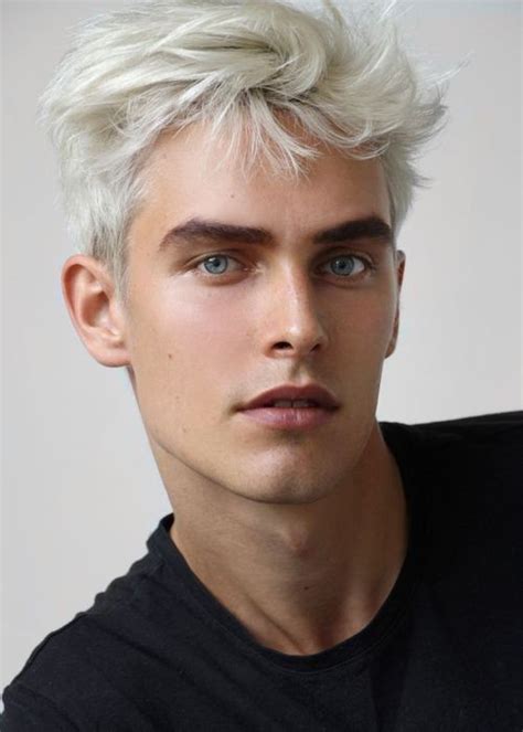 Pin By Tiamo Gattino On ᴏɴ│g D I R E T O S Men Blonde Hair White