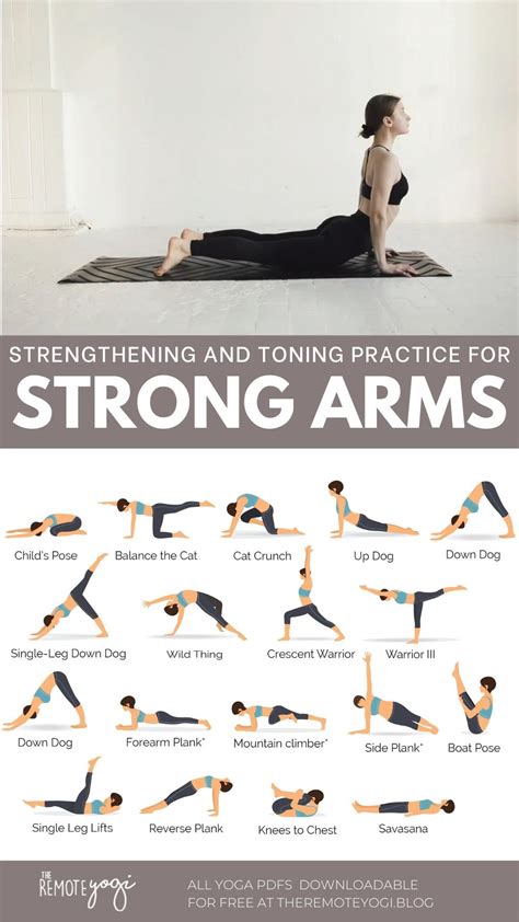 Yoga For Strong Abs Arms Free Printable Pdf Artofit