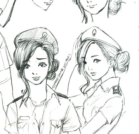 Police Woman Sketch By Salva Nos On Deviantart