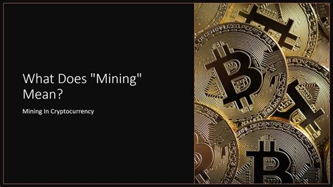 A comprehensive dashboard view of all cryptocurrencies available on investing.com. What Does Mining Mean - Mining In Cryptocurrency - YouTube