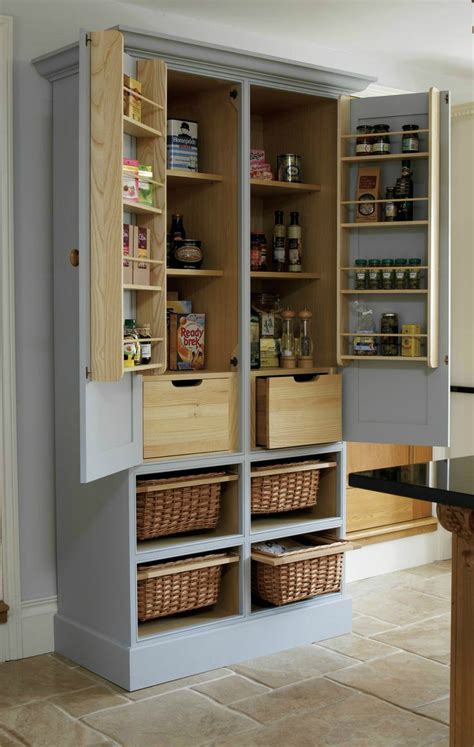 If you're planning to store dishes, appliances and other kitchen accessories alongside your food, opt for a larger pantry that's 30 to 36 inches wide. Best 25+ Free standing kitchen cabinets ideas on Pinterest ...