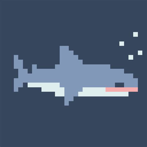 Pixel Art Shark  Wiffle