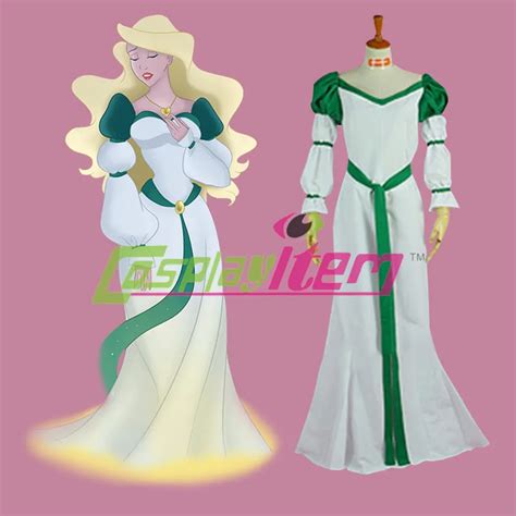 Cheap Customized Movie The Swan Princess Cosplay Dress Odette Cospaly
