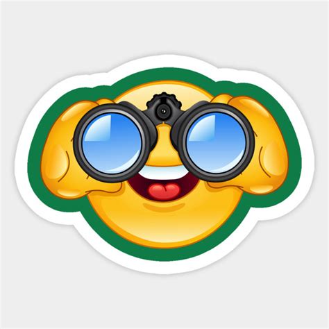 Binoculars Emoji Emoji Sticker Teepublic