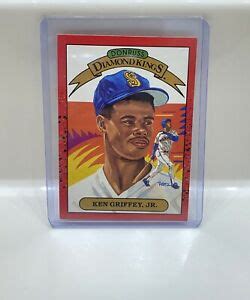 3 hits (autographs or memorabilia cards) 1990 Donruss 90 Diamond Kings Ken Griffey Jr. Mariners #4 Rookie Baseball Card | eBay