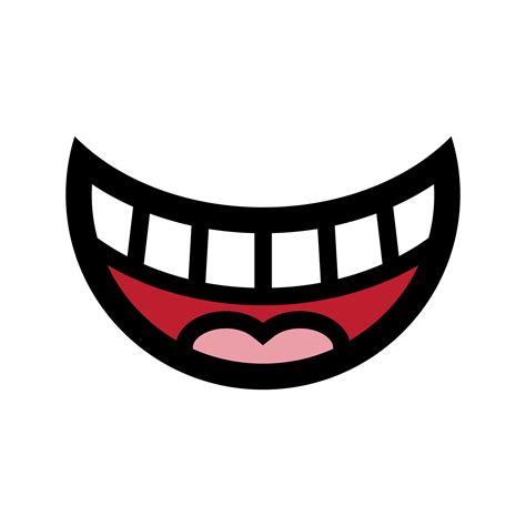 Big Happy Toothy Cartoon Smile Vector Icon 553849 Vector Art At Vecteezy
