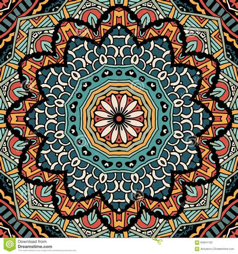 Abstract Vintage Ethnic Tribal Pattern Stock Photo Image