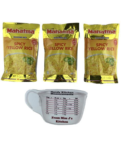Mahatma Spicy Yellow Rice 3 Bags 5 Oz Each Pouch With