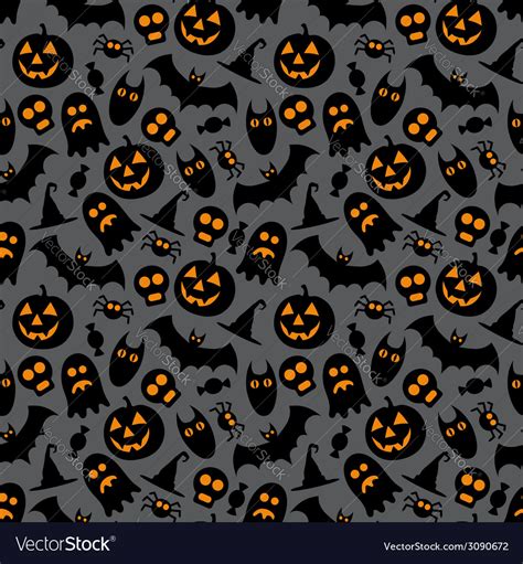 Halloween Seamless Pattern Royalty Free Vector Image