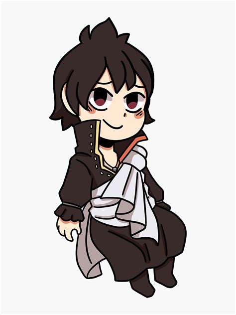 Chibi Zeref Sticker By Dragnoodles Redbubble