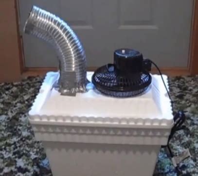 You'll immediately notice a difference in the air as it will be slightly damp but cooler than the environment you're surrounded with. Homemade Air Conditioner - Back to nature