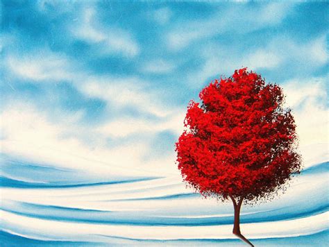 Bing Art By Rachel Bingaman Red Tree Art Winter Decor Winter