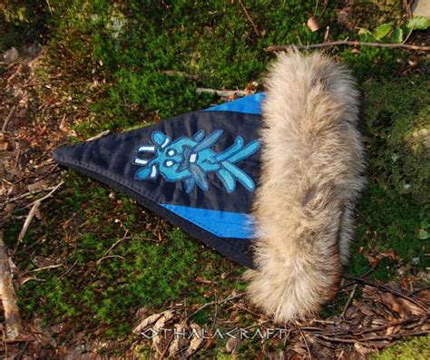 Triangle Hat For Viking With Embroidery Viking Hat With Fur Etsy
