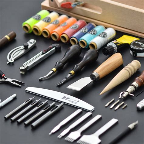 Professional Basic Tools For Leather Craft Sewing Diy Hand Etsy Leather Working Tools