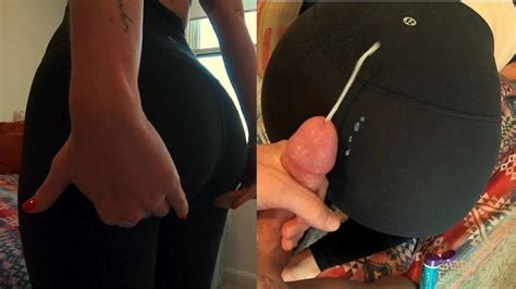 Worshiping Step Sisters Perfect Bubble Butt After Yoga Class And Cumming On Her Lululemon Yoga Pants