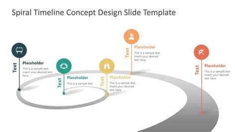 Spiral Timeline Template Design For Presentation Slidemodel