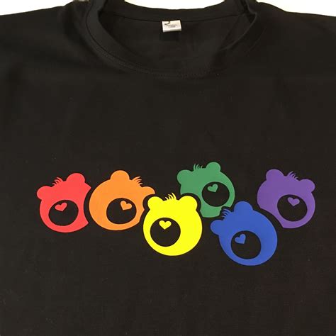 Pride Colours Bear Heads T Shirt