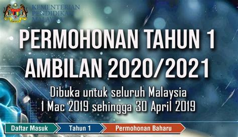 Selamat membuat pendaftaran tahun 1 2019/2020. Borang Asbs 2019